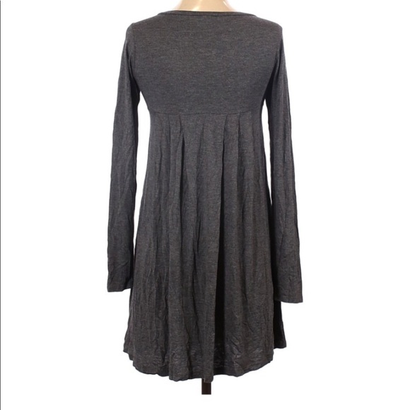 HONEY PUNCH SMALL GRAY LONG SLEEVE CASUAL DRESS - Picture 2 of 2